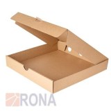 Коробка микрогофрокартон под пиццу квадратная, 330*330*40мм, бурая, 50 штук в коробе