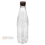 Бутылка ПЭТ с крышкой, 0,5л, d28мм, прозрачная, 100 штук в коробе